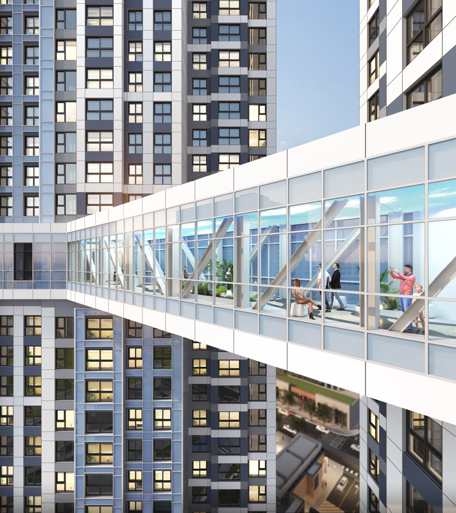 SKY BRIDGE — 20층 스카이브릿지 투시도
